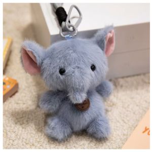 Animal Plush Keychain Elephant Pig Cat Rabbit Chick Soft Stuffed Bag Pendant