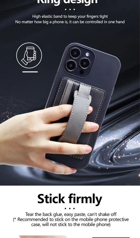 Phone Card Holder，Stick-On Phone Wallet for Back of iPhone or