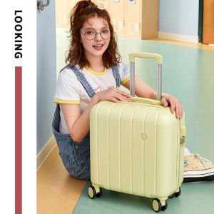 18 Inch Carrier Ladys Small Carry-on Cabin Travel Suitcases With Silent Wheels Password Lock Trolley Rolling Luggage Check-in Case For Men Free Shipping
