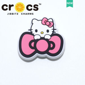 Jibbitz  hello  charm หัวเข็มขัดรองเท้า การ์ตูนน่ารัก โบว์เห็ดแฟชั่น รู อุปกรณ์เสริมรองเท้า จิ๊บบิท ตัวติดรองเท้า