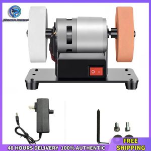 Winnereco 7 Inch Mini Bench Grinder with Adjustable Speed Electric Sander for Metal Wood and Stone Cutting