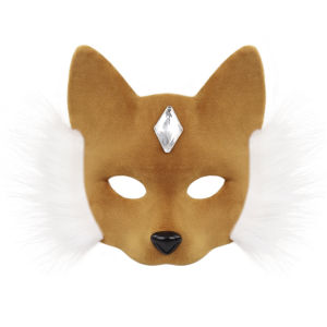 Halloween Masquerade Animal Mask Party Half-Face Fox Mask Halloween cos Hot-selling props