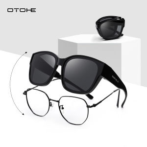OTOHE Men Womens Sunglasses Foldable Sunglasses Fashion Large Frame Sunglasses Polarized Summer Sunglasses Ultra Light Polarized Sunglasses Outdoor Traveling Walking Shopping Driving