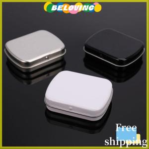 Beloving Flash Sale Survival Kit Small Empty Metal Black Flip Storage Box Case For Key Candy