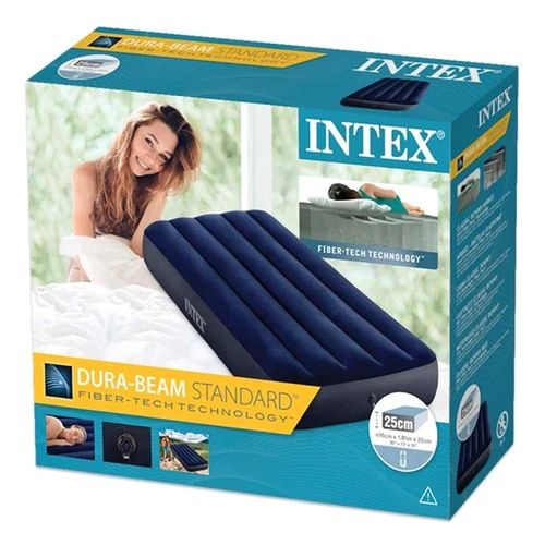 [ INTEX ] Fiber Tech Dura Beam Single Size ( 76cm Width ) Blue / Intex