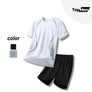 Bộ đồ thể thao nam vải thun co dãn thoáng khí đủ size M - 4XL mã T-01 - TOPMEN
