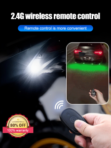 Remote Control Car & Motorcycle Flashing Lights Flash Wireless LED Anti-collision Warning Lamp