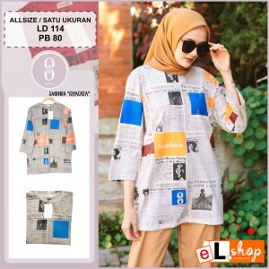 KAOS SABHIRA TERBARU 2024 Baju Wanita Model Terbaru Atasan Jumbo Oversize Official Store Resmi