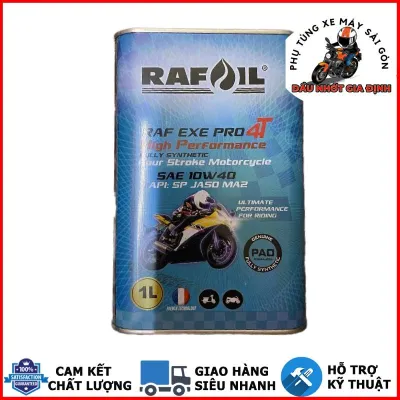 Nhớt tổng hợp RAFOIL EXE Pro 10W40 SP dành cho xe số côn tay nhập khẩu UAE [Mua 5 tặng 1 phểu]