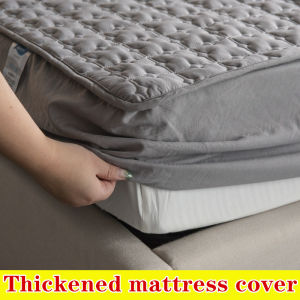 ผ้าคลุมฟูกผ้าคลุมที่นอนผ้าปูที่นอนต้านเชื้อแบคทีเรียซักได้สําหรับเตียงขนาด: Twin / Queen / King (ผ้าหนาสองชั้น3มิติ)
