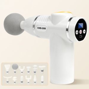 ADREE với 12 đầu Máy mát xa fascia 32 tốc độ Màn hình LCD Máy mát xa cơ thể mini Máy massage để thư giãn cơ cổ