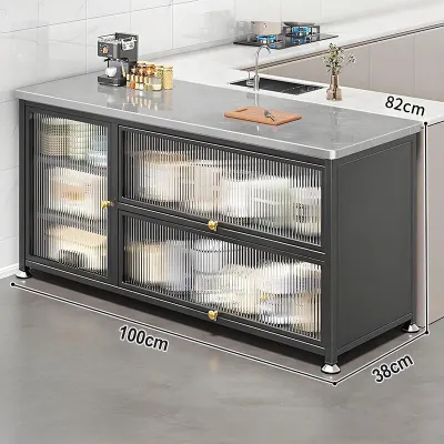 Multi-Function Kitchen Countertop Organizers Multi-layer Organzier Cabinet Rock Board Microwave Storage Rack
