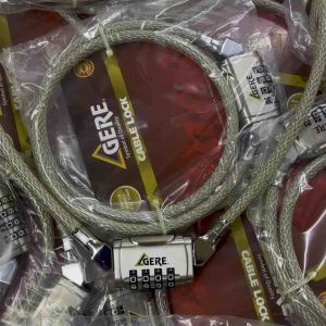Bicycle Motorcycle Heavy Duty Cable Lock 4 Digit Passcode Lock