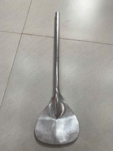 Sạn nhôm máy bay dày sạn xào rau sạn chiên cá nhôm nguyên chất chiên bánh xèo xào rau Size 53x15cm