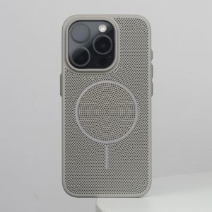 For Magsafe Magne Grid Hole Case For iPhone 16 15 14 13 12 11 Pro Max Plus Heat Dissipation Wireless Charge Hard Matte Cover