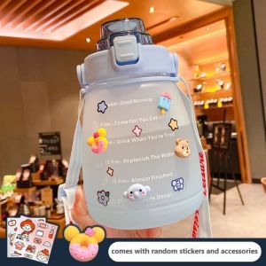 COD Botol Minum Viral Korea 2 liter Botol Motivasi Gradasi 2000 ML Free Sticker Botol Sultan Kualitas Tinggi BELI 3 GRATIS 1