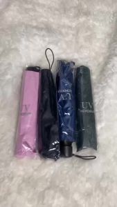 JNK BUY1 TAKE1 4Folds  Black Backing Folding Protection Windbreaker Umbrella Steel #7000