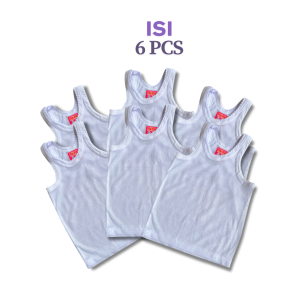 Paket Kaos Dalam Singlet Anak Isi 4 6 12 pcs Motif Warna Hijau Kuning Biru Putih Perempuan Laki Laki