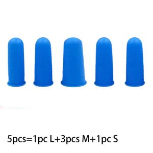 HUGHES work 5pcs/Lot Sewing Accessory Breathable Protective Heat Resistant Thimble Cooking Kitchen Tool Finger Sleeves Finger Cover Finger Protector