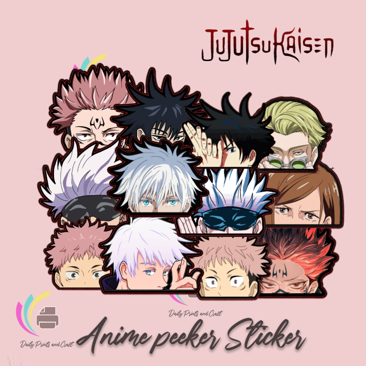 jujutsu kaisen anime Peeker Sticker | Vinyl Sticker Waterproof, Jujutsu ...