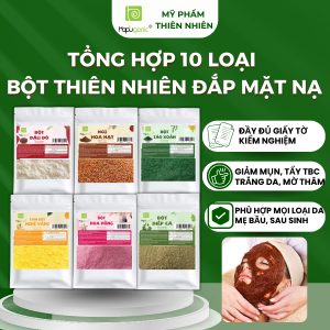 Tổng Hợp 10 Loại Mặt Nạ Bột Thiên Nhiên Đắp Mặt Giảm Mụn Trắng Da Hapuganic 50gr