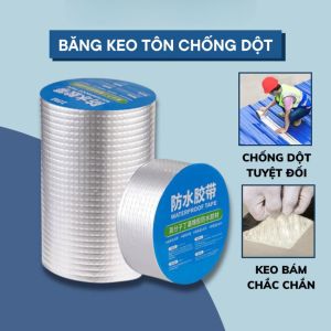 Băng Keo Chống Thấm Nước Siêu Dính Cách Nhiệt – Dán Mái Tôn Tường Ống Nước 10cm x 5m Bền Chắc