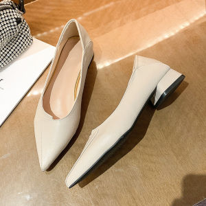 Free Shipping Pointed-Toe Fashion Flats For Women 2026 Spring/Autumn New Collection Square-Toe Loafers Soft-Soled Shallow-Cut Low-Heeled Flats For Women