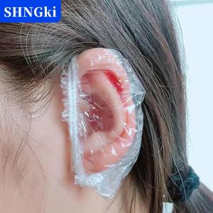 SHNGki 100pcs Disposable Earmuff Stransparent Waterproof Earmuffs Hair Dye Perm Color Plastic Earmuffs