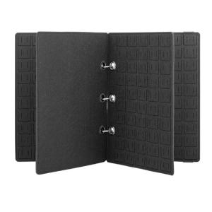 ที่ตั้งของคอลเลกชั่นผ้าสักหลาดที่มีดีไซน์หลายชั้นทำให้รู้สึกว่าพื้นผิวง่ายต่อการแสดงและการป้องกันของหมุดและเข็มกลัด