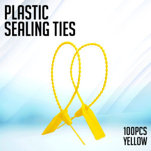 Lineworks Plastic Sealing Ties Security Seal Tag Disposable Self-Locking Security Seal Cable Ties 100pcs