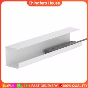 Under Desk Cable Management Cable Tray Under Desk With Clamp Power Strip Cord Holder No Drilling Sturdy Spacious Supplies