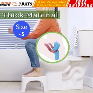 【2 Size Choose】Bathroom Squatty Potty Toilet Stool Children Pregnant Woman Seat Toilet Foot Stool for Adult Men Women Old People Toilet Stool