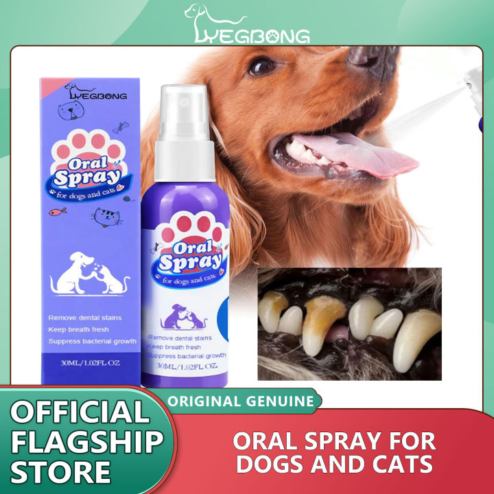 Yegbong Pet Spray Dog Oral Care Bad Breath Teeth Cleaning Breath
