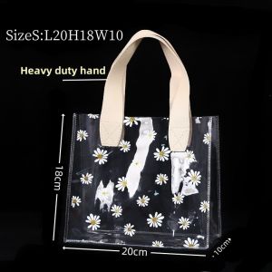PVC Transparent Lunchbag Clear tote bag Loot bag Gift packaging Clear plastic bags Clear paper bag