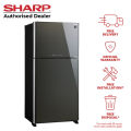 (Bulky) Sharp 554L 2 Doors Refrigerator With J-Tech Invertor SJ-PG55P2. 