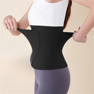 Mugwort Heating Double Pocket Waist Support Belt Breathable Warm Belly Stomach Protection Cold-Proof Waist Restraint