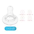 Happily Baby Nipple for Baby Bottles Standard Neck Wide Neck Soft Silica Gel Baby Pacifier Food Grade Nipples Feeding Pacifier1/3/5pcs. 