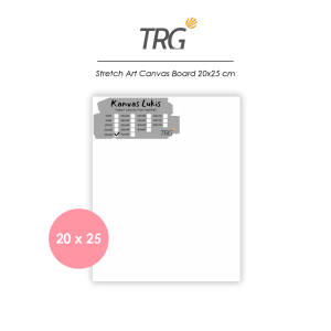 TRG Stretched Art Canvas Board 20x25 cm Watercolor Artist Acrylic Paint - Kanvas Putih Media Lukis Cat Air Akrilik Minyak Poster Siap Melukis Ukuran 20 x 25 TRG