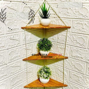 Hiasan Dinding Rak Gantung Tempat Bunga Hias Dekorasi Hiasan Rumah Sudut Tembok