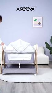 Akeeva Luxury Autosway Wood Crib (Classique Autosway)