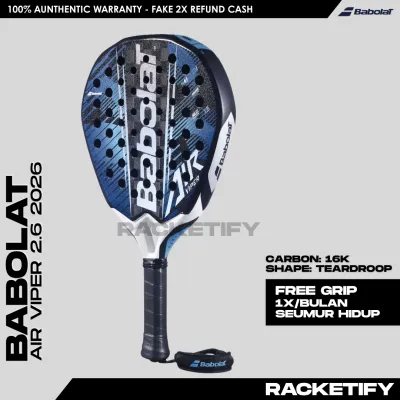 BABOLAT AIR VIPER 2.6 16K 2026 100% Original / Racket Padel Babolat Air Viper 2.6 16k 2026
