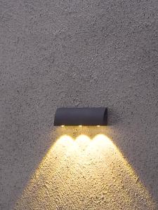 IGDL Buytico โคมไฟติดผนังกลางแจ้งอลูมิเนียมที่ทันสมัย IP54โคมไฟติดผนังระเบียงกันน้ำ