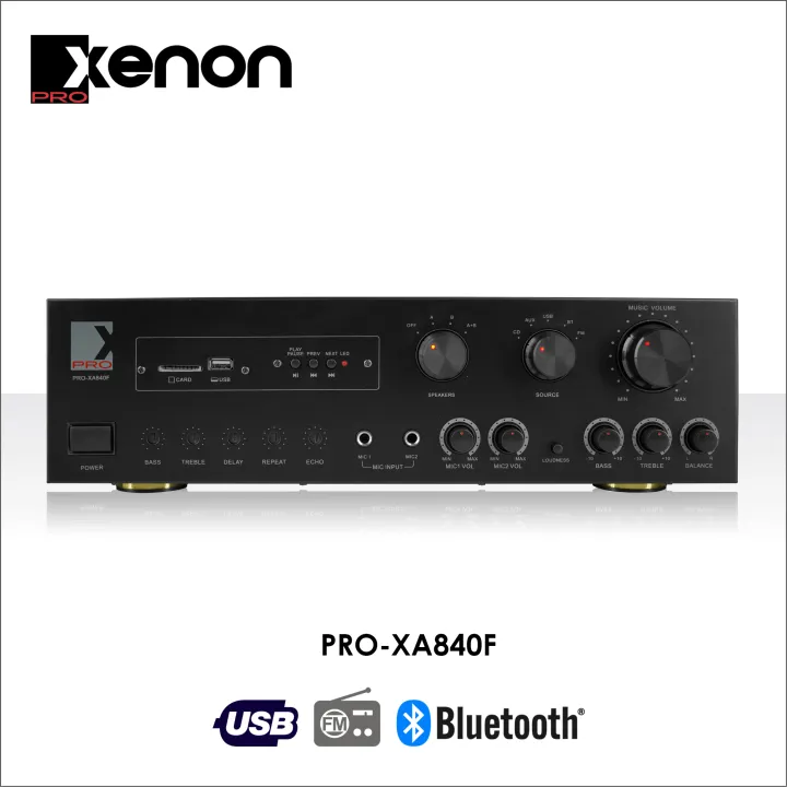 Xenon PRO-XA840F Karaoke Amplifier with Bluetooth (Black) | Lazada PH