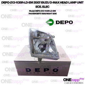 ISUZU D-MAX HEAD LAMP UNIT ECE. ELEC DEPO-213-1138R-LD-EM 2007