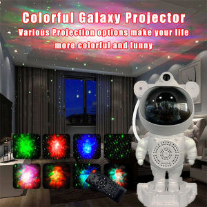 Galaxy Star Projector Night Light Astronot Starry Sky Lamp Home Room Proyektor Astronot / Lampu Astronaut / Aurora Lamp