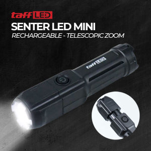 TaffLED Senter LED Mini Rechargable Telescopic Zoom XPE - YT-81020 - Black