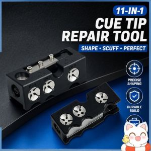 Billiard Cue Tip Repair Tool 13 In 1 Trimmer Shaper Grinder Burnisher Pool Snooker