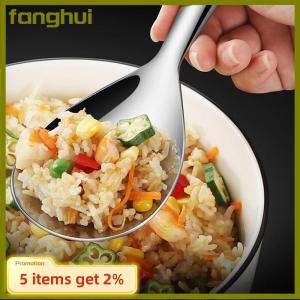 fanghui 304 Stainless Steel Rice Spoon Anti Scalding Large Capacity Thicken Cooker Scoop Multi-purpose Tableware Buffet Serving Spoons