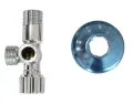 HCG 7450-A5 NC Lavatory Two Way Angle Valve with Escutcheon w/warranty. Authentic good quality.. 