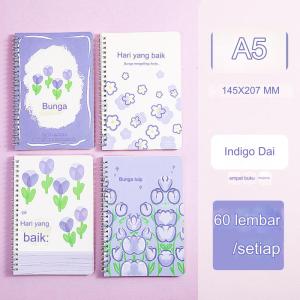 Buku Tulis Ring A5 Notebook Ring A5 isi 60 Lembar Buku Catatan Buku Tulis Motif